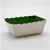 BARQUETTE ALIMENTAIRE CARTON FOND VERT 45CL/250GRS