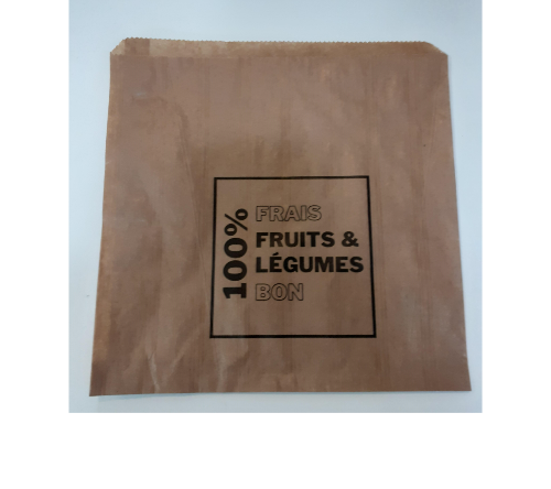 SAC PAPIER ALIMENTAIRE KRAFT ALIOS®  POUR 1KG FRUIT (2000) 
