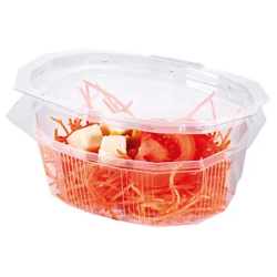 BARQUETTE ALIMENTAIRE OCTOGONALE AVEC COUVERCLE POUR 370ML (50)